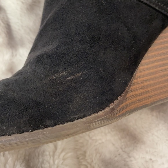 Black Velvet Booties - Picture 3 of 5